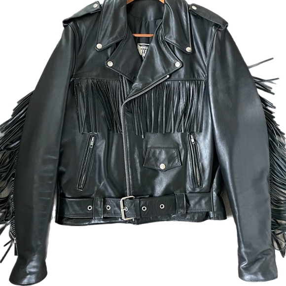 🌹🌵 Orville Peck 🌵🌹. Hand-Painter vintage front leather jacket - Picture 6 of 6